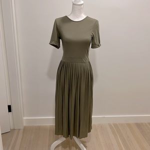 ASOS Pleated Short Sleeve Dress